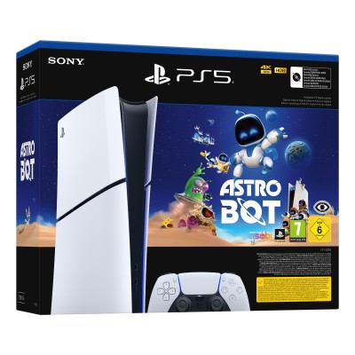 Sony PlayStation 5 Digital Edition Slim Astro Bot 1 TB Wi-Fi Sort, Hvid Sony PlayStation 5 Digital Edition Slim Astro Bot 1 TB Wi-Fi Sort, Hvid