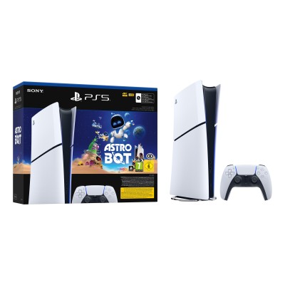 Sony PlayStation 5 Digital Edition Slim Astro Bot 1 TB Wi-Fi Sort, Hvid Sony PlayStation 5 Digital Edition Slim Astro Bot 1 TB Wi-Fi Sort, Hvid