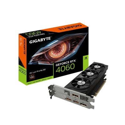 GIGABYTE GeForce RTX 4060 OC Low Profile 8G NVIDIA 8 GB GDDR6 GIGABYTE GeForce RTX 4060 OC Low Profile 8G NVIDIA 8 GB GDDR6