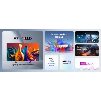 Hisense 50A7NQ tv 127 cm (50") 4K Ultra HD Älytelevisio Wi-Fi Harmaa 350 cd m² Hisense 50A7NQ tv 127 cm (50") 4K Ultra HD Älytelevisio Wi-Fi Harmaa 350 cd m²