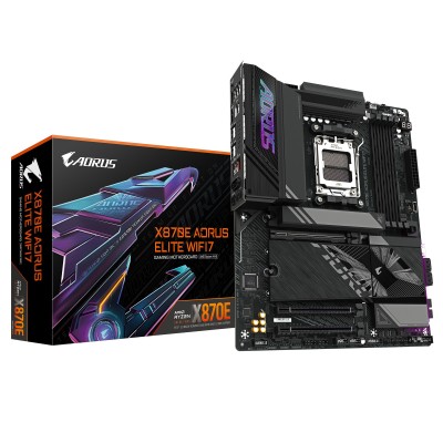 GIGABYTE X870E AORUS ELITE WIFI7 AMD X870E Socket AM5 ATX GIGABYTE X870E AORUS ELITE WIFI7 AMD X870E Socket AM5 ATX