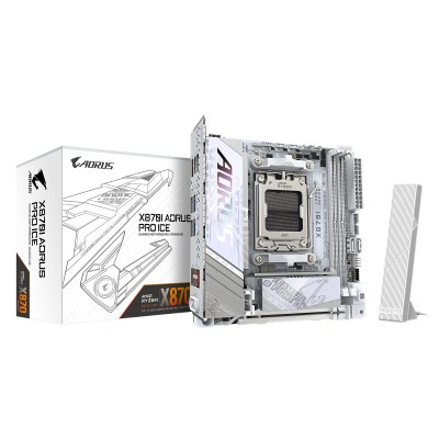 GIGABYTE X870I AORUS PRO ICE motherboard AMD X870 Socket AM5 Micro ITX GIGABYTE X870I AORUS PRO ICE motherboard AMD X870 Socket AM5 Micro ITX