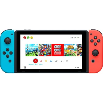 Nintendo Switch V2 2019 bærbar spilkonsol 15,8 cm (6.2") 32 GB Berøringsskærm Wi-Fi Sort, Blå, Rød Nintendo Switch V2 2019 bærbar spilkonsol 15,8 cm (6.2") 32 GB Berøringsskærm Wi-Fi Sort, Blå, Rød