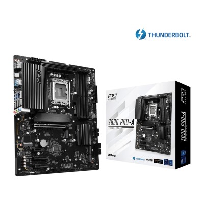 ASRock Z890 Pro-A Motherboard ATX LGA-1851 Intel Z890 ASRock Z890 Pro-A Motherboard ATX LGA-1851 Intel Z890