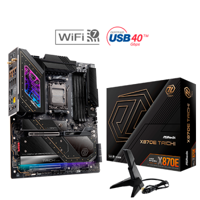ASRock X870E Taichi WiFi Motherboard EATX AM5 Socket DDR5 ASRock X870E Taichi WiFi Motherboard EATX AM5 Socket DDR5