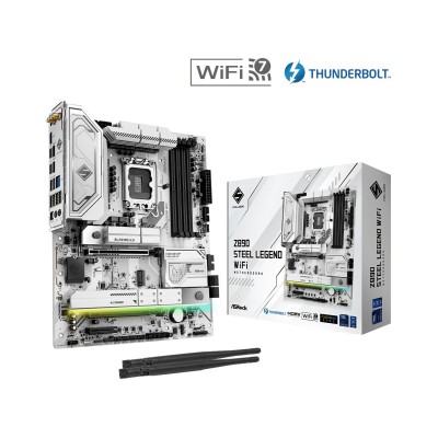 ASRock Z890 Steel Legend WIFI Motherboard ATX LGA-1851 Intel Z890 ASRock Z890 Steel Legend WIFI Motherboard ATX LGA-1851 Intel Z890